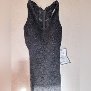 Black cocktail Sequin Dress